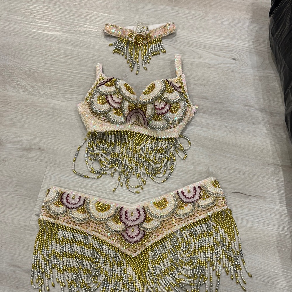 Beaded Belly Dance Costume Set